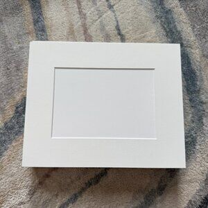 16 - 8x 10in Mat Board photo backings Cut for 4.5x 6.5 Photos